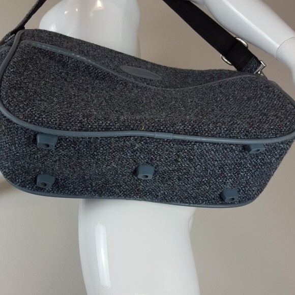Vintage 70's Skyway Blue Tweed Travel Bag - Picture 5 of 8